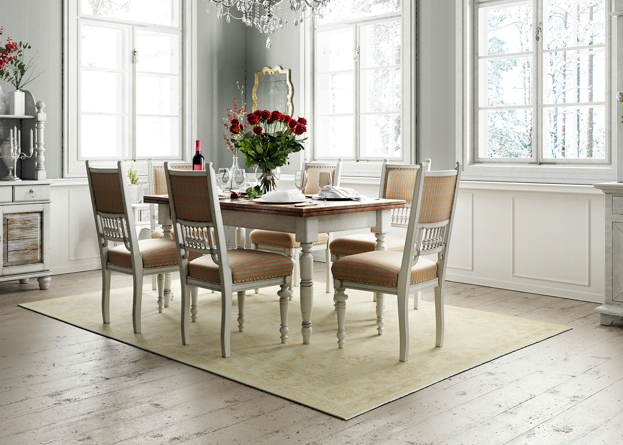 RugVista Kazak Simav, Tappeto, Orientali, 140 x 200 cm, Rettangolare, Pelo medio, Soggiorno, Sala da pranzo, Camera letto, Lavabile solo a secco, oeko_tex_100, Rosso/Beige