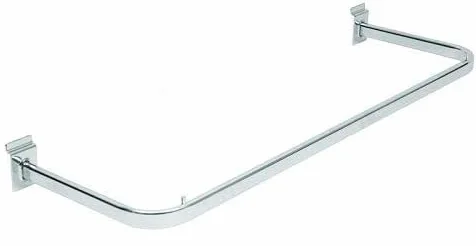 Kit 2 Barre Appenderia per Pannello Dogato Lunghezza l.58 x p.38 cm per Cabina Armadio/Negozio/Arredo