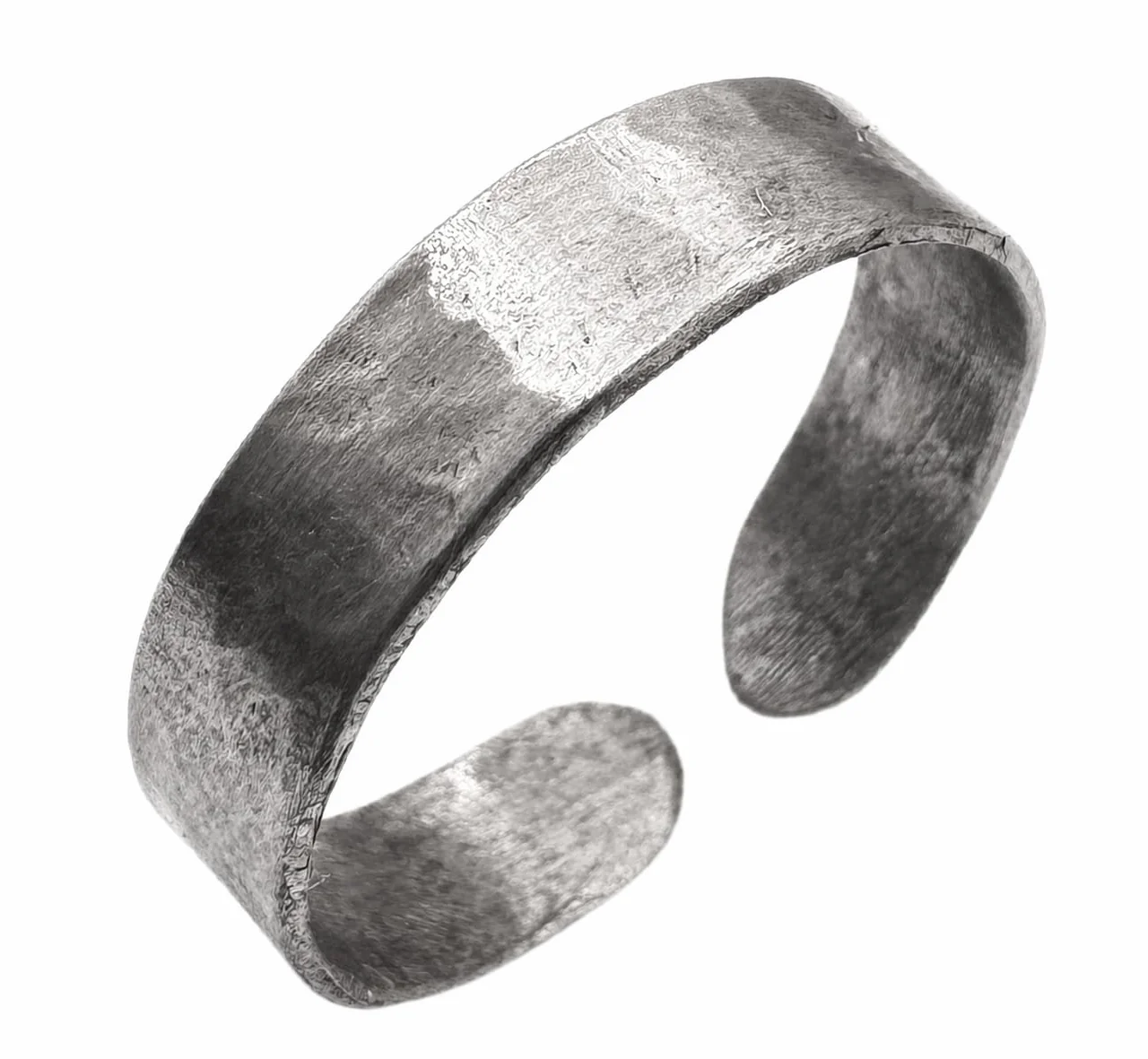 Antica Fucina Rho Anello Regolabile in Titanio Puro 0,8 mm - Lavorazione Artigianale Italia Unisex