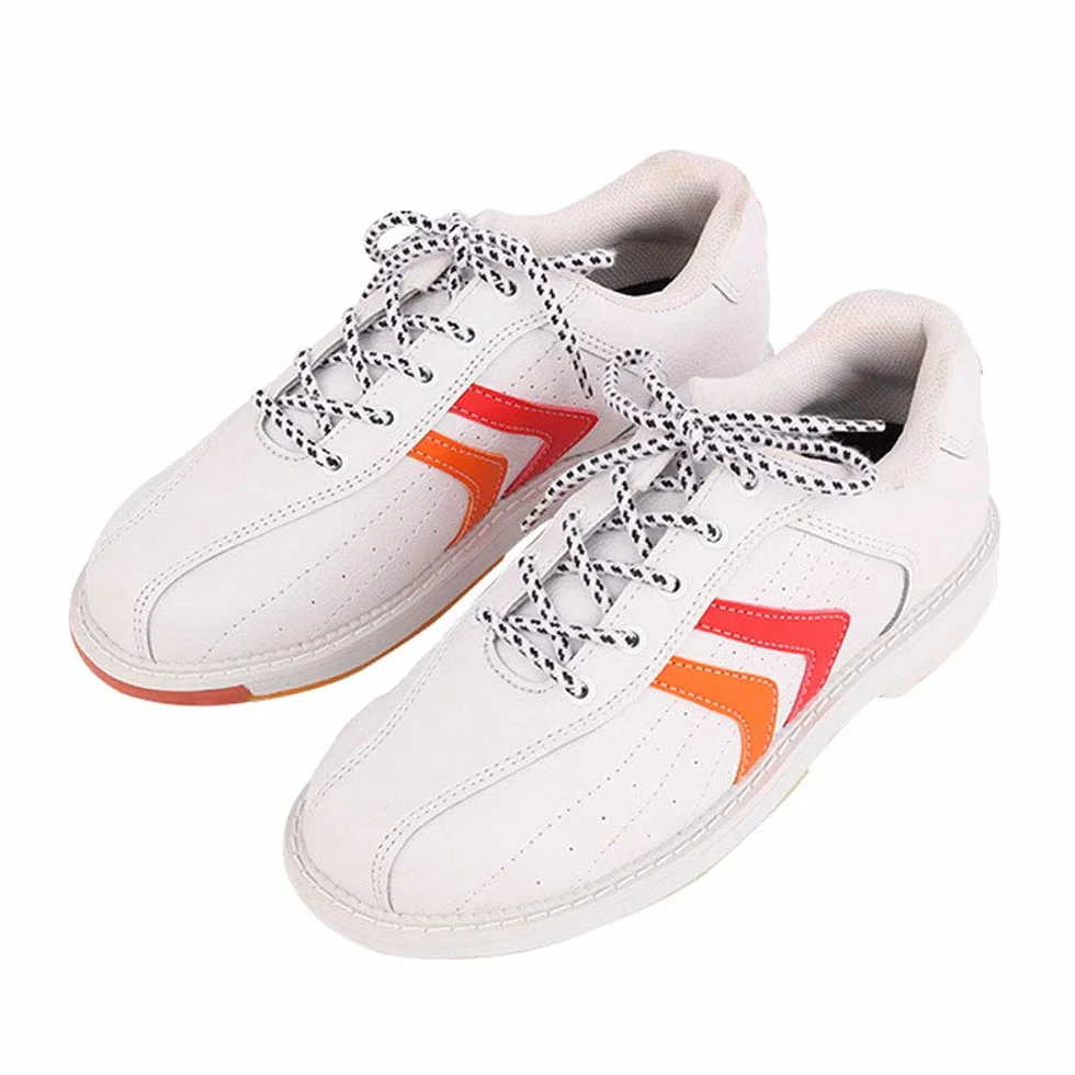 Scarpe da Bocce in Pelle Antiscivolo Leggere per Donna Uomo Bianca 43