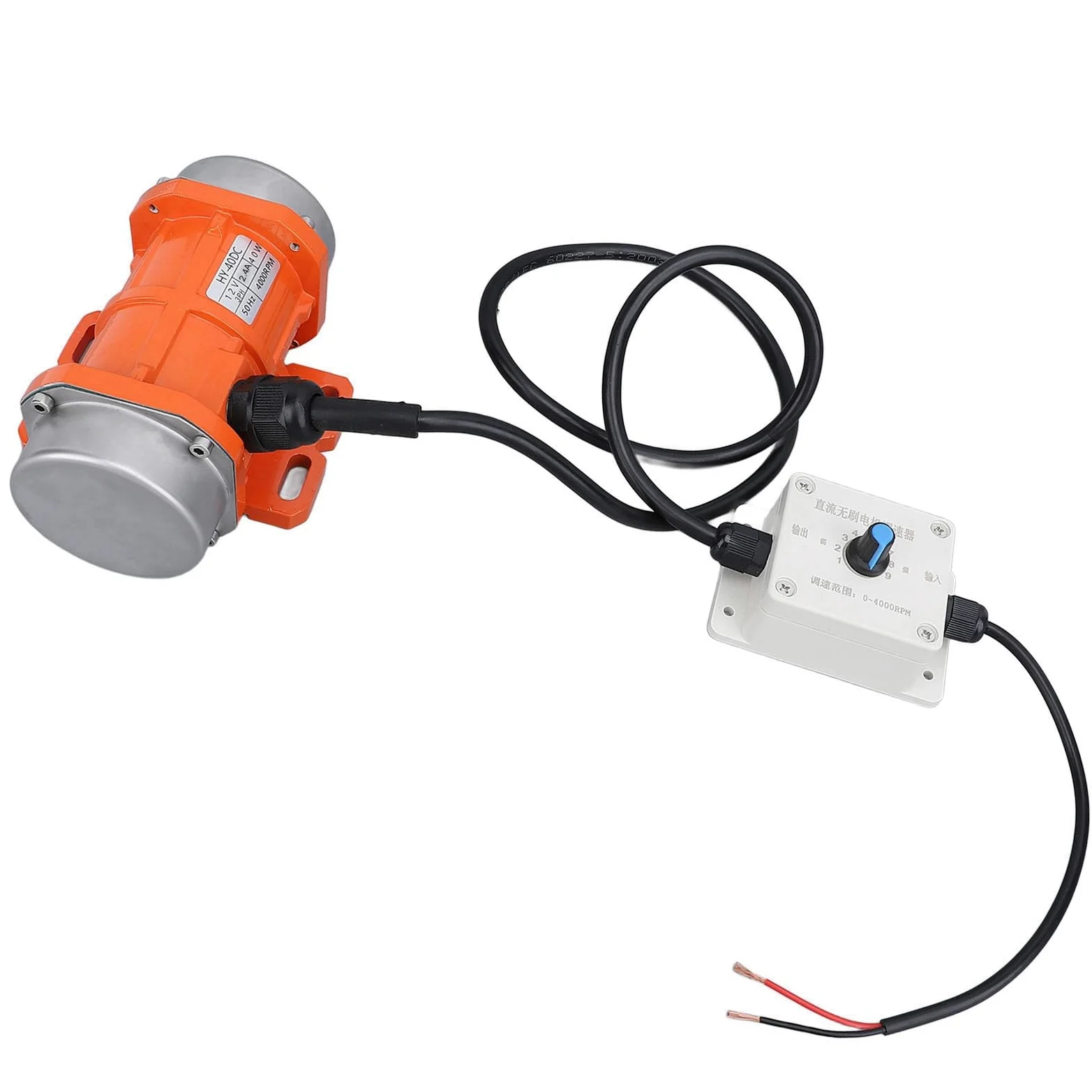 Generic Motore di Vibrazione, Motore a Vibrazione CC CC da 4000 Giri/Min Vibratore in Lega in Lega in di Alluminio con Shaker (40W)