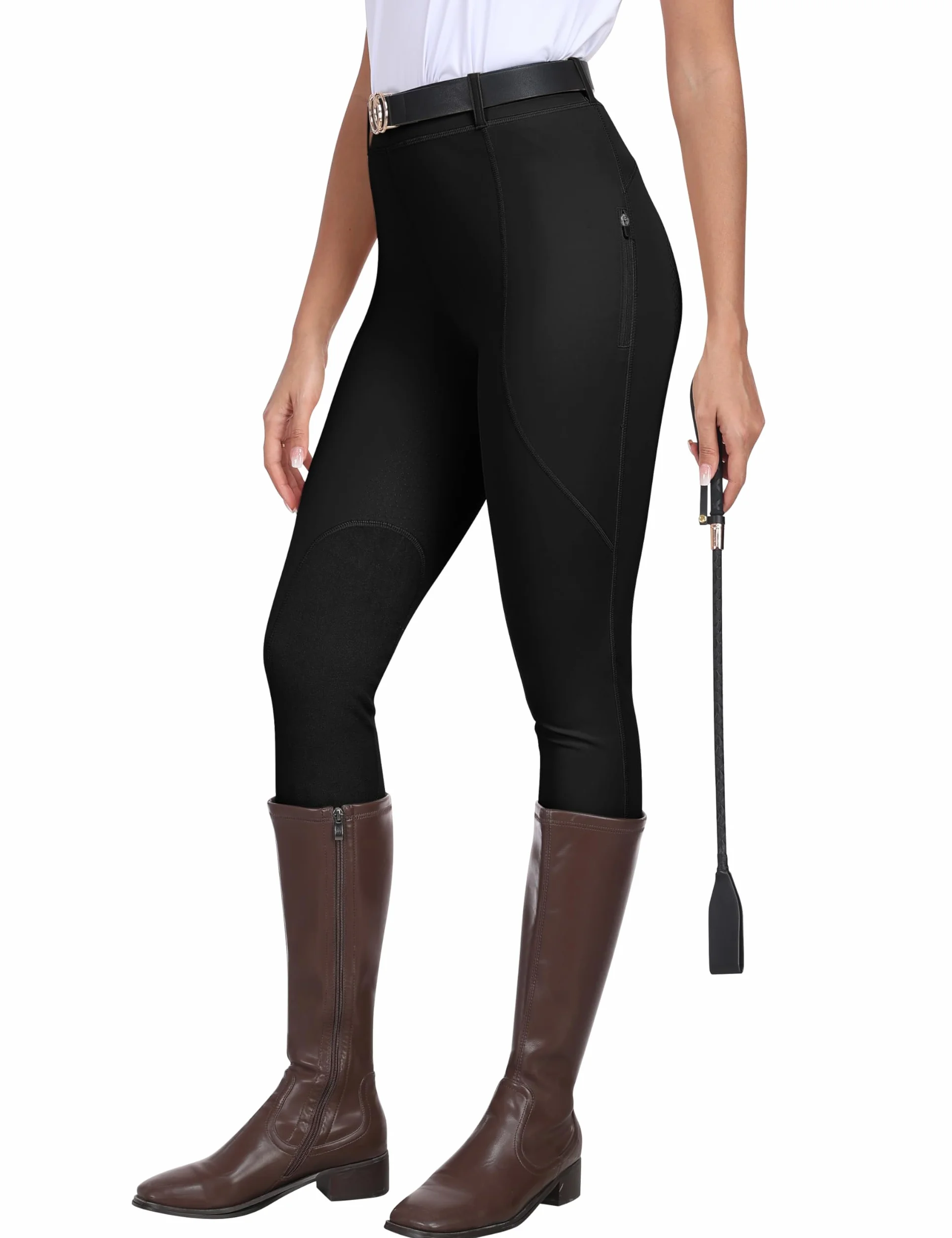 MoFiz Donna Equestrian Sports Breeches Basic Womens Riding Jodhpurs