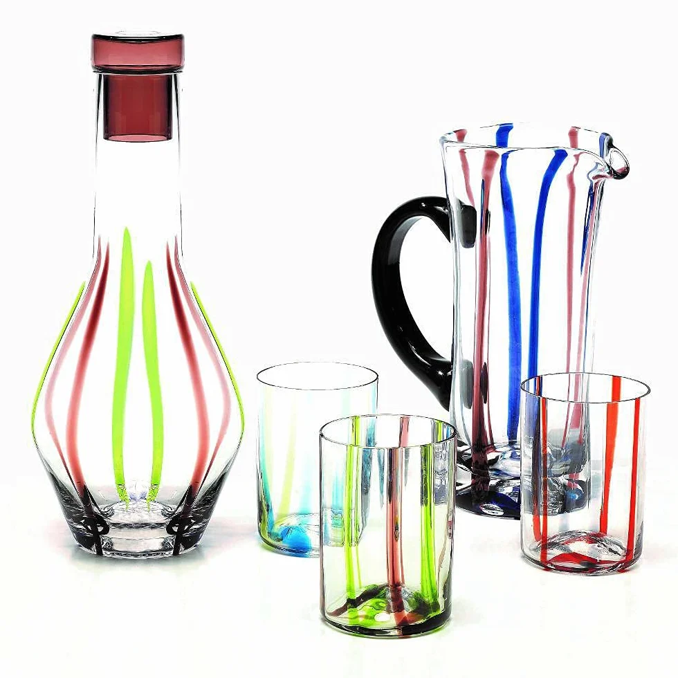 Zafferano Tirache Bicchiere Acqua 35 Cl Set 6 Pz Multicolore