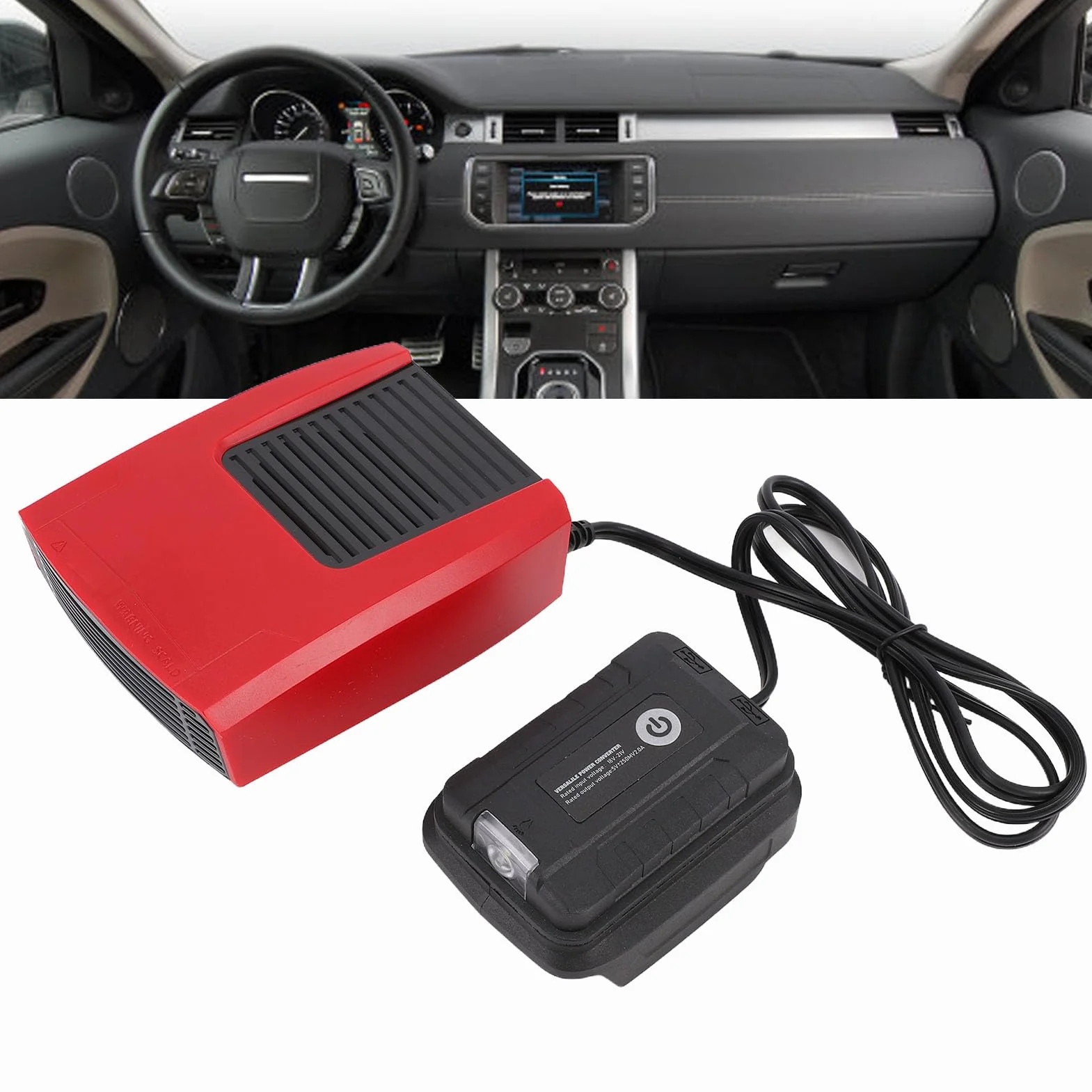 Riscaldatore Portatile Silenzioso con Termostato Elettrico e Ventola USB per Officine e Campeggio