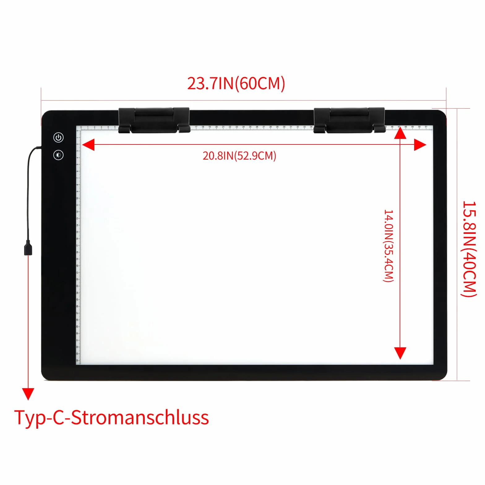 TOHETO A2 Ricaricabile Lavagna Luminosa per Disegnare 5200mAh LED Tracing Light Pad