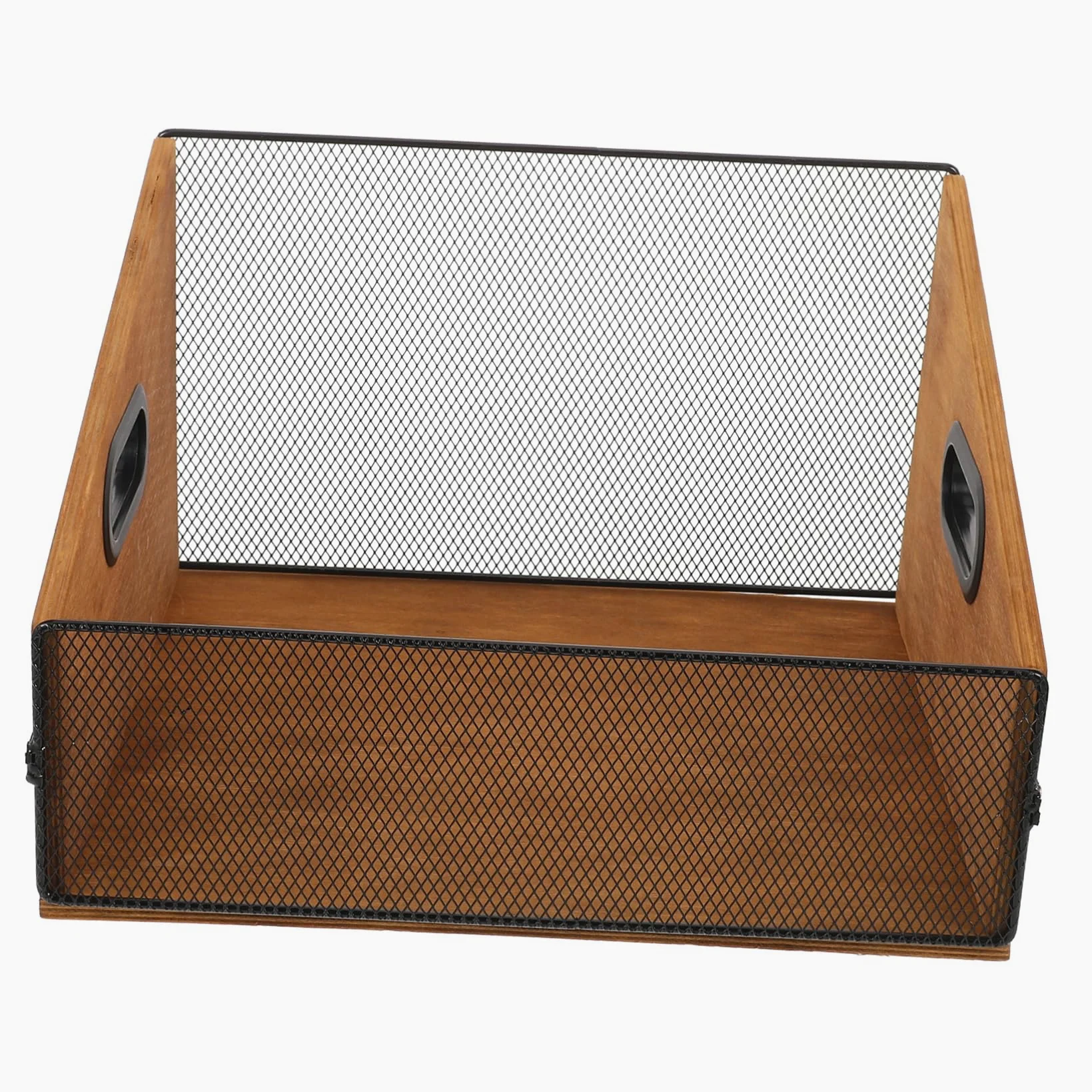in Legno per Dischi in con Manici Organizer per Album e Libri Scatola Rustica per Archivio Vinili Porta Dischi Versatile Marrone