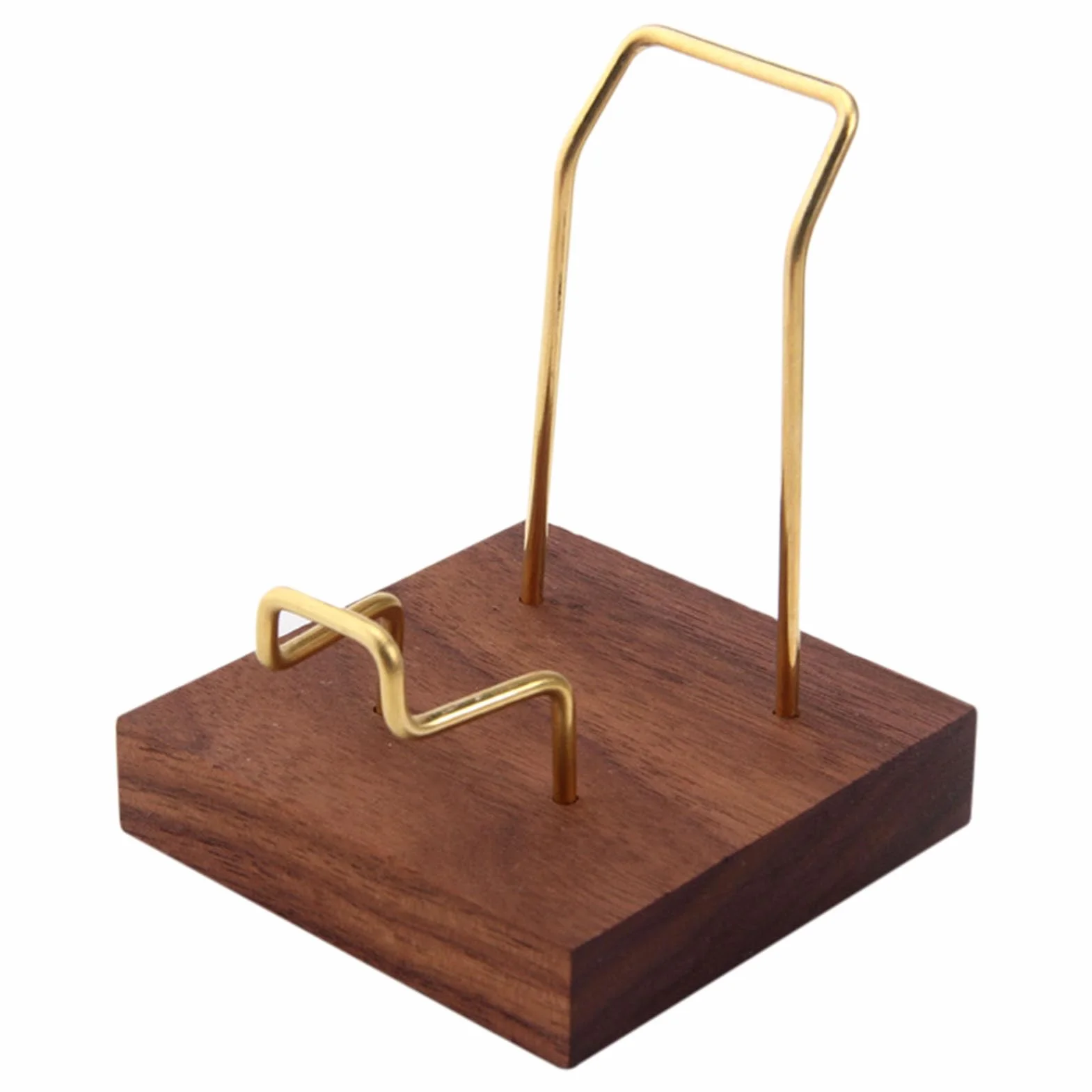 Espositore per minerali, cavalletto in metallo e , supporto minerale, resistente supporto geode con base in legno, espositore fossile regolabile, elegante supporto per pietre preziose
