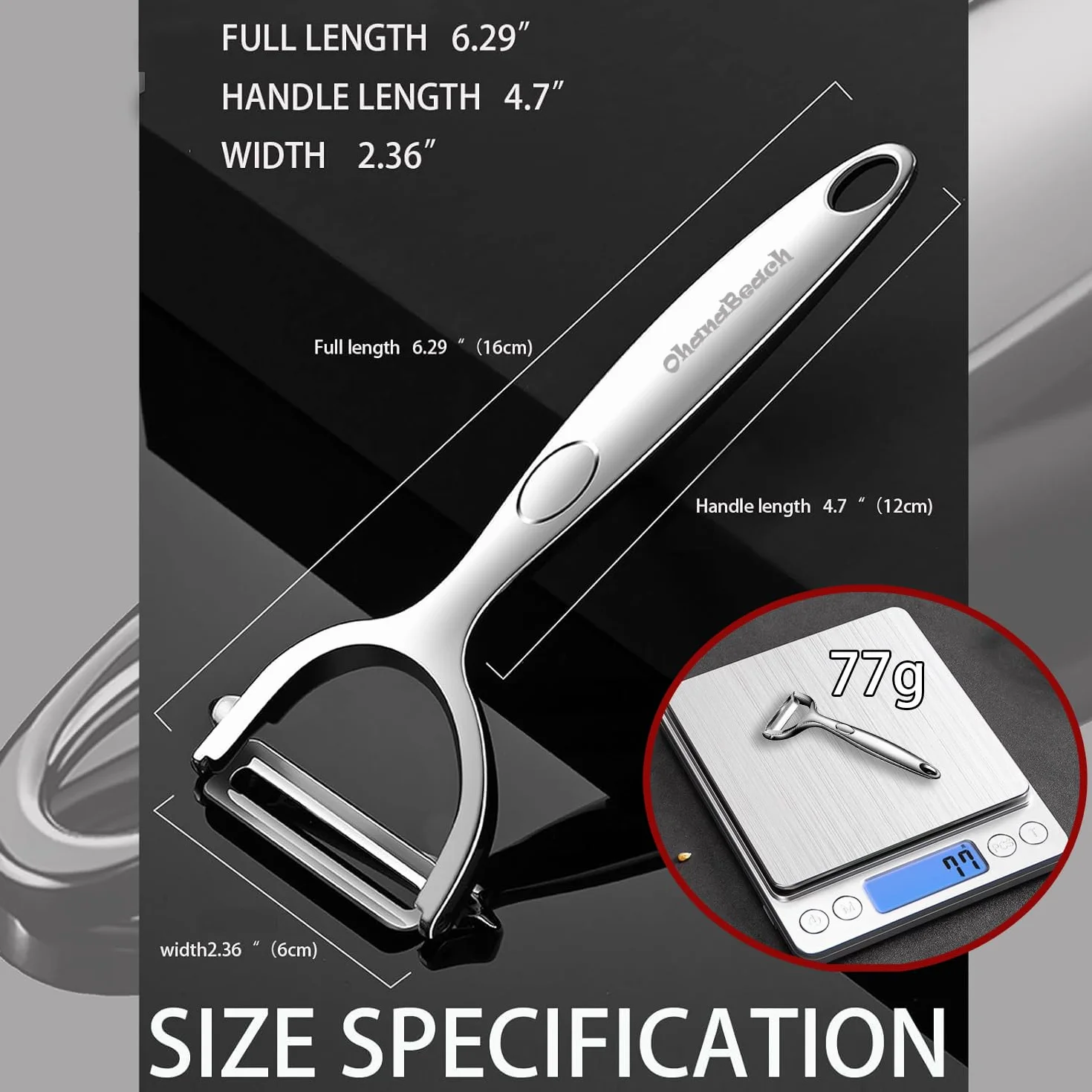 Pelapatate professionale in acciaio inossidabile spessore spesso pela verdure carote patate piranha peeler