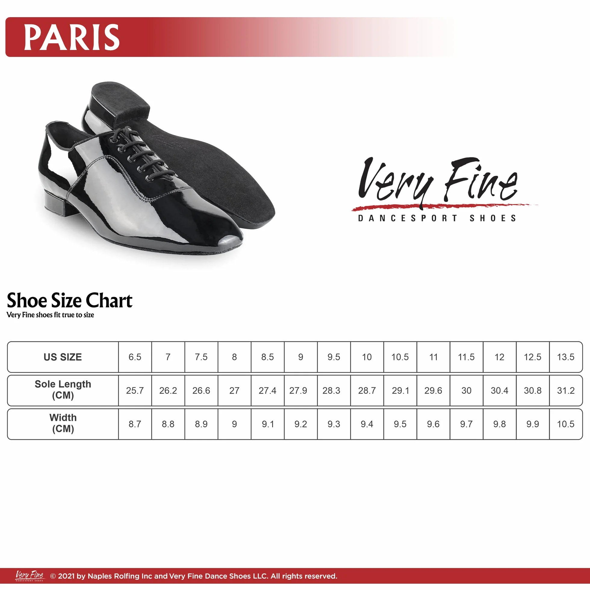 Very Fine Shoes Paris Scarpe da Ballo Uomo