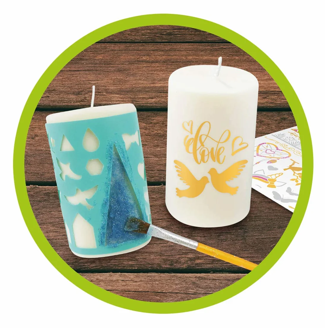 BUKI 5420 Candele professionali da studio multicolore