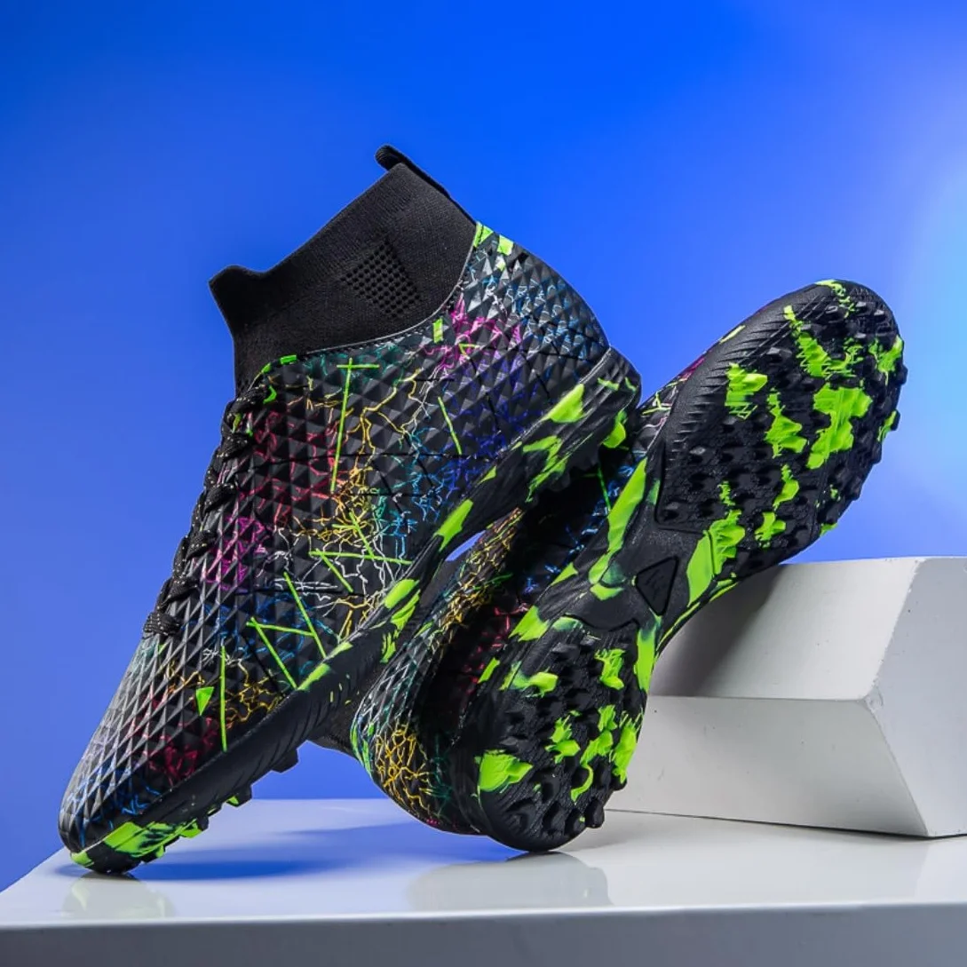 Scarpe da Calcio Uomo Tomaia Alta Traspiranti per Esterni Professionali