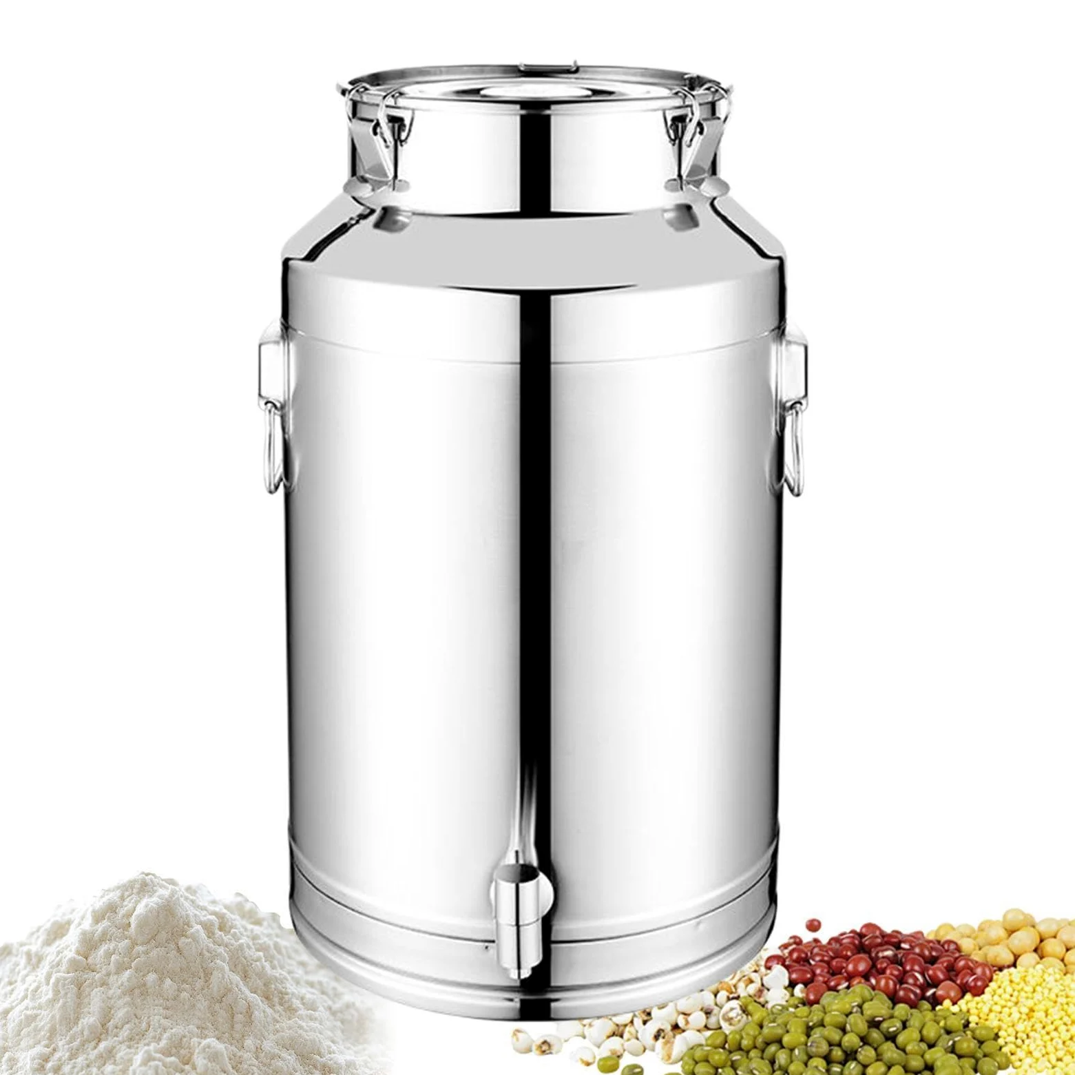 Contenitore Per Olio Da Cucina Capacita 5 Litri 9 Litri 14 Litri Chiusura | Recipiente Grassi Cottura Per Latte Vino Alimenti Farina Caffe Zucchero