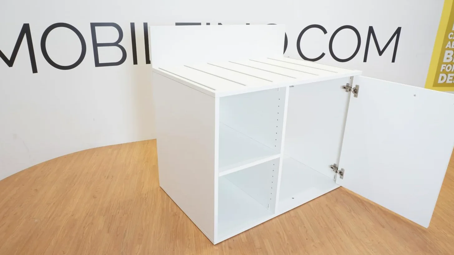 Portavaligie Design da Camera - Contenitore Multiuso con griglia di aerazione - Bianco
