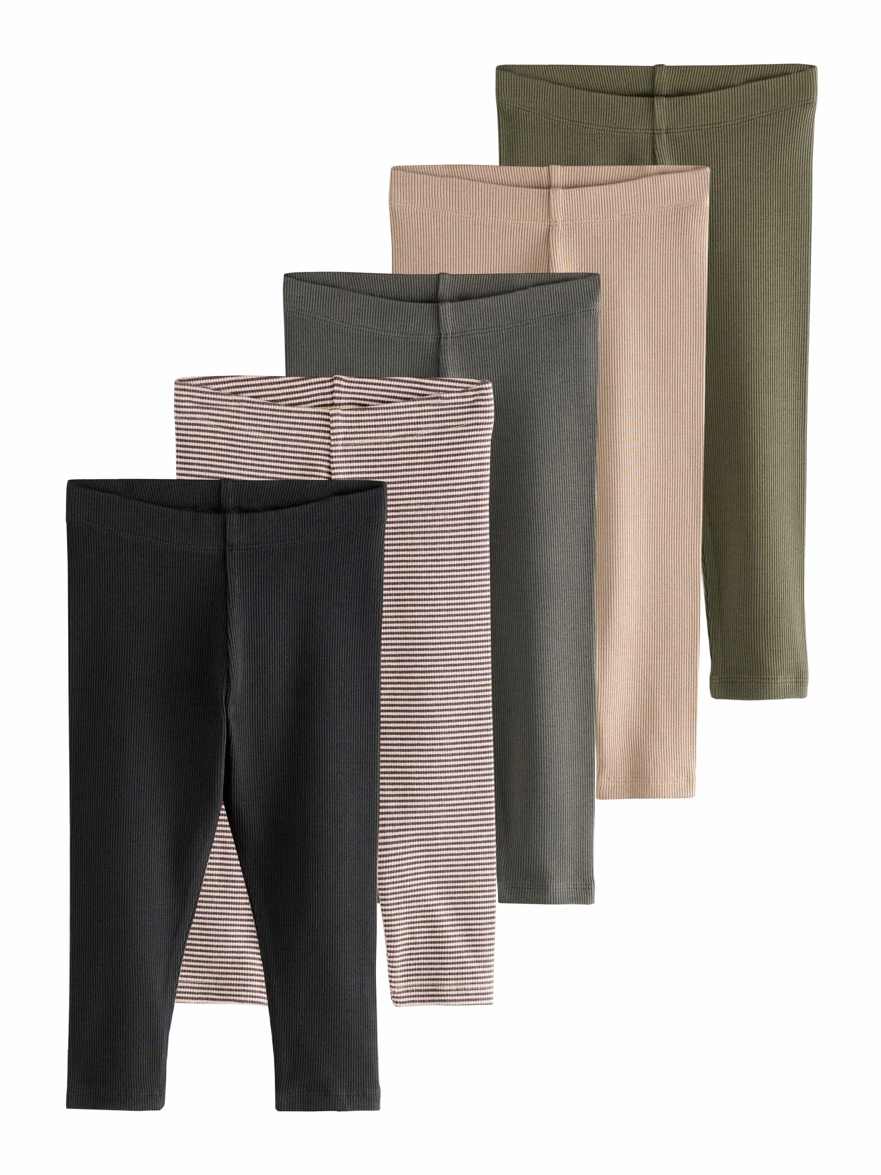 NEXT Ragazzo Confezione da 5 Leggings a Coste
