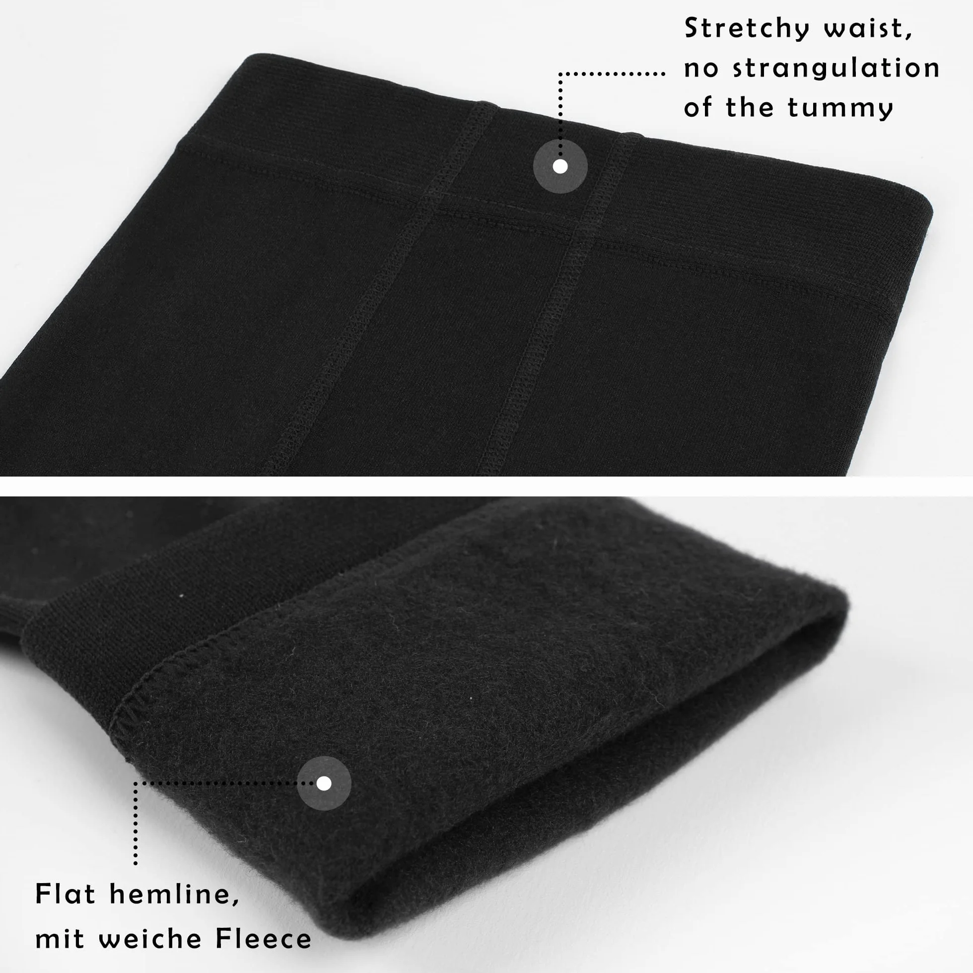 Libella Confezione da 1/2/3 leggings termici da ragazzo, leggings invernali per bambini, in cotone spesso con fodera in pile, pantaloni per bambini, taglia: 110-164