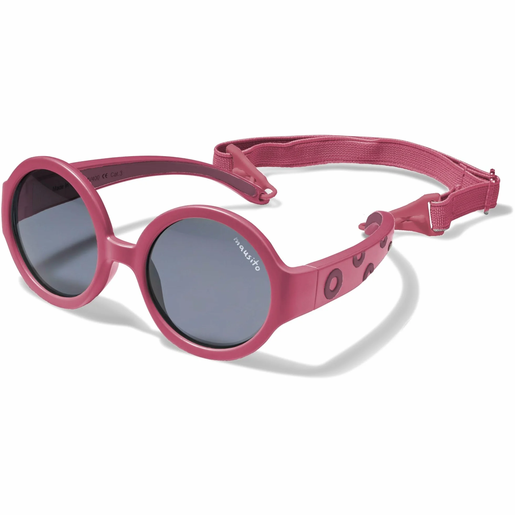 Mausito Occhiali da sole bambini 6-24 mesi 2-5 anni FLESSIBILI 100% PROTEZIONE UV Fascia regolabile rimovibile Senza BPA