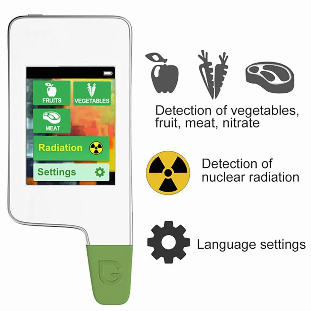 COYEUX Tester di nitrati 6 in 1, rilevatore di residui di pesticidi, misuratore di Radiazioni per Carne di Frutta e Verdura, per Frutta, Verdura, Carne e Pesce - Test accurati e affidabili