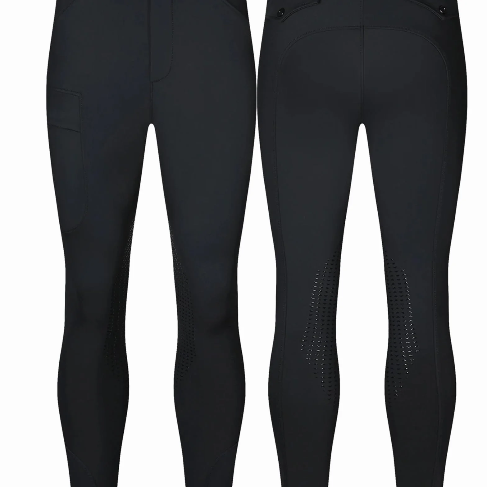 Pantaloni da Equitazione Uomo Silicone Elasticità Vestibilità Attillata Asciugatura Rapida