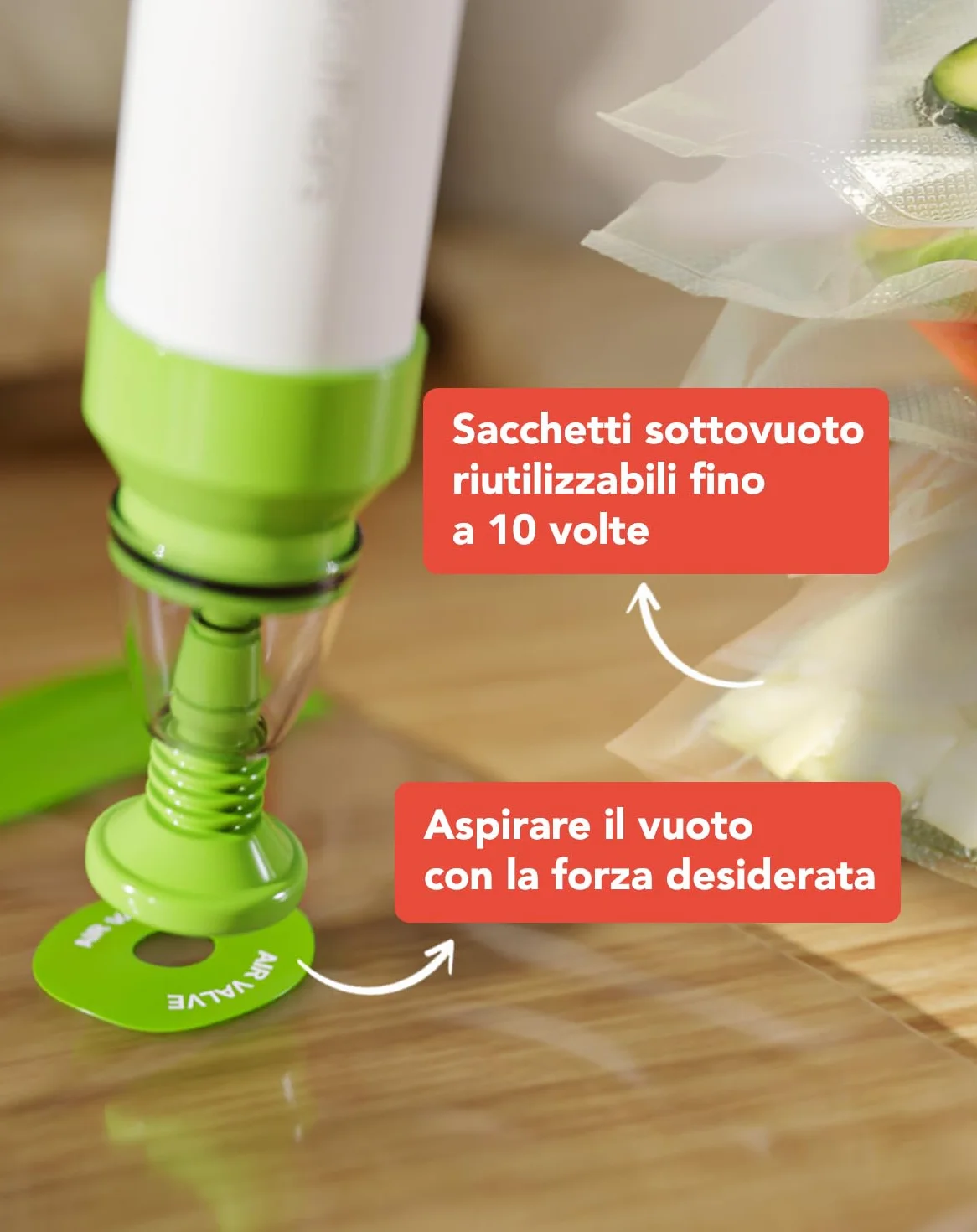 KitchenBrothers Termosubacqueo sottovuoto 1200W regolabile 0-95℃ (Nero)
