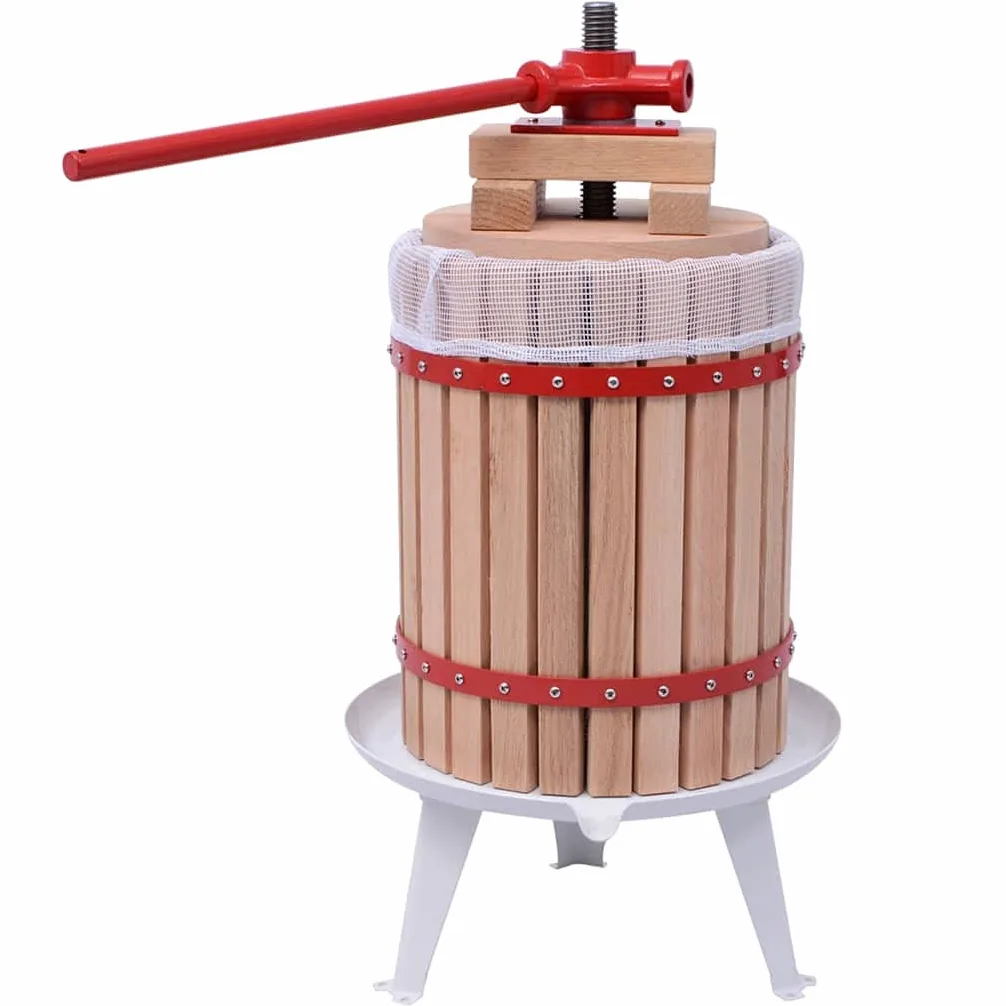 vidaXL Torchio per Frutta Vino 18 L Torchietto Spremitutto a Freddo Pressa UVA