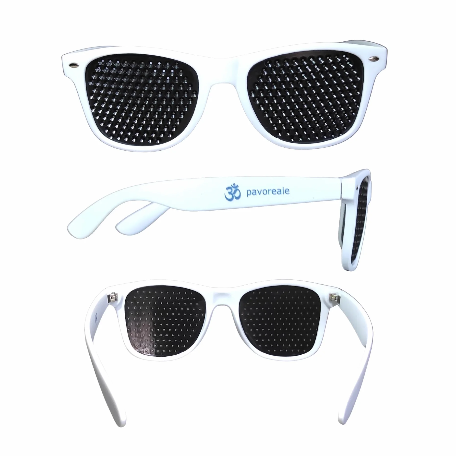 Occhiali stenopeici certificati white pinhole glasses con EBOOK GRATS Bates
