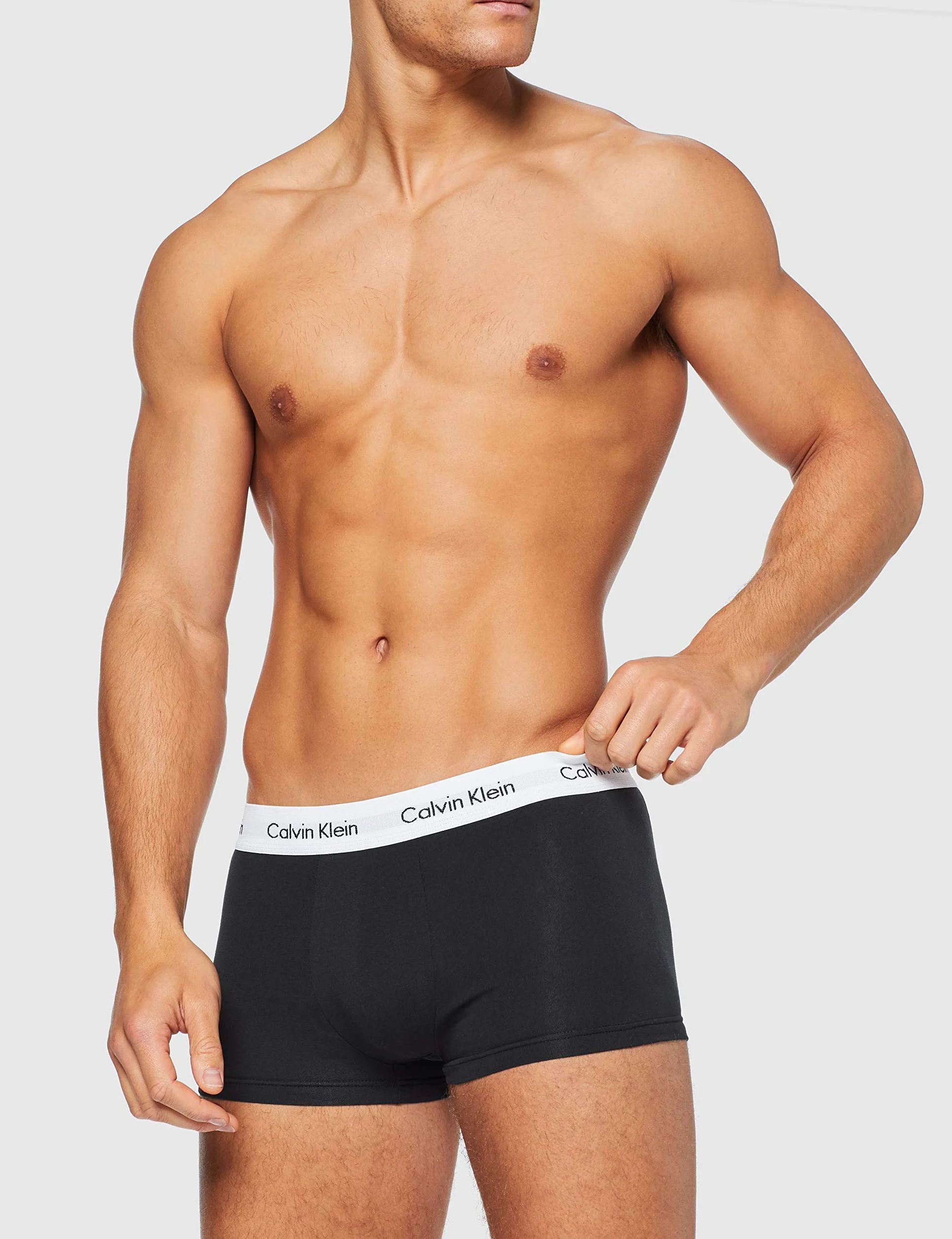 Calvin Klein Boxer Uomo Hüft-Shorts Baumwoll-Unterhosen Stretch 3er Pack XS-XL