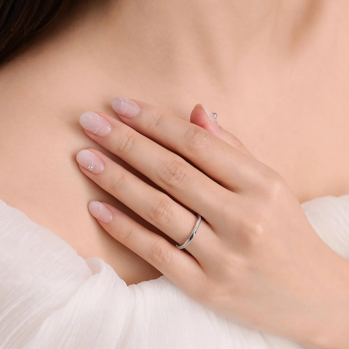 Meissa Anelli Donna Uomo Argento 925 Anelli Coppia Fidanzati Regolabili Fidanzamento Zircone cubico Fedi Nuziali Gioielli Matrimonio Set di due anelli