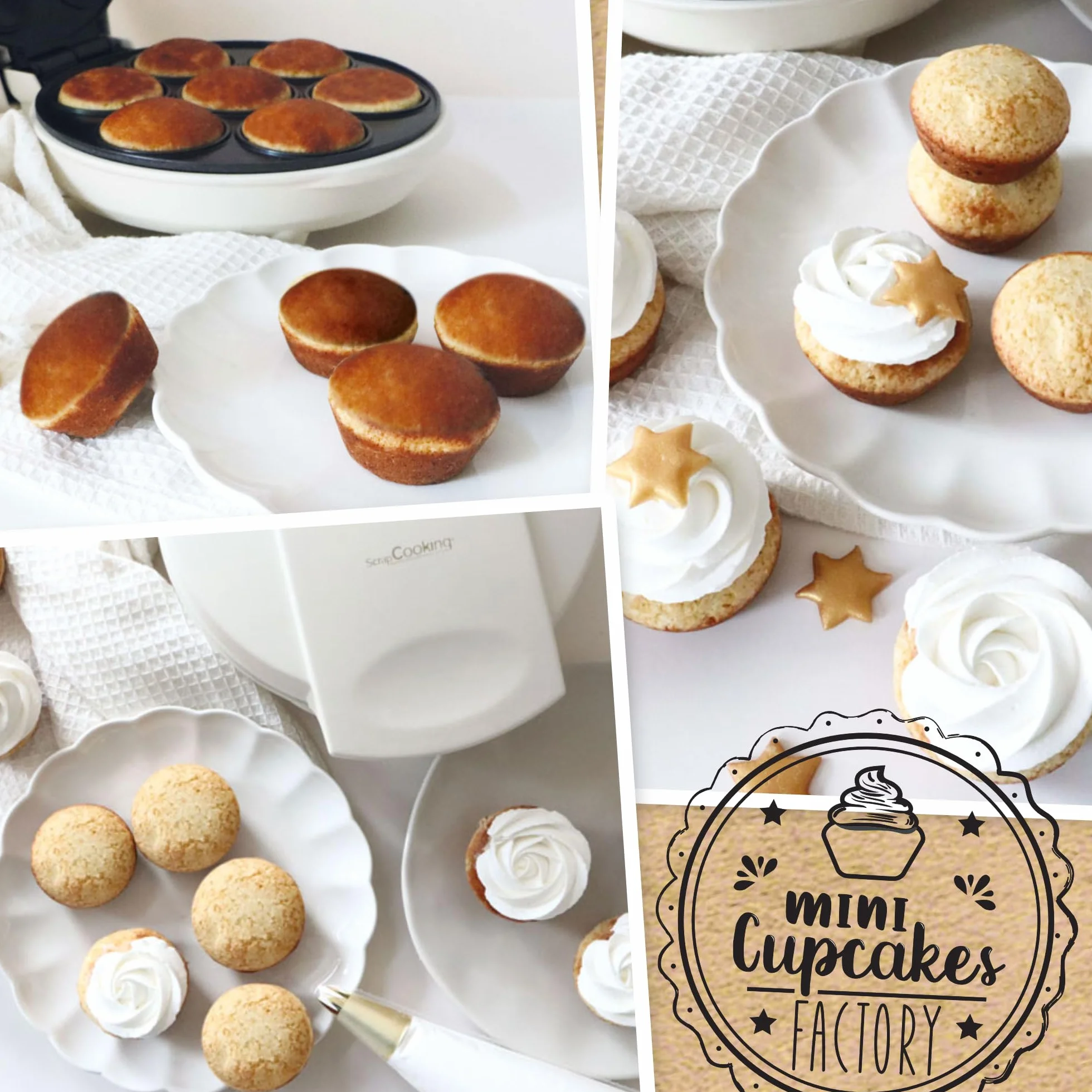ScrapCooking Macchina per Cupcakes & Muffins - Mini Cupcakes Factory - Bianco