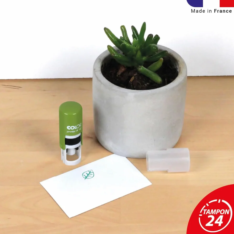 Timbro foglia albero | 11mm | Natura | Timbro inchiostrante vegetale | Albero leaf stamp ink
