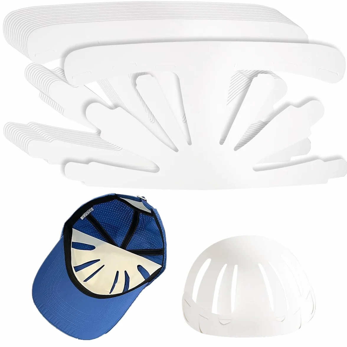 24 Pezzi Supporto Interno per Cappelli, Inserti per Cappellini da Baseball, Supporto Interno per Cappelli da Baseball, Cappucci Interni di Supporto per Cappellini da Baseball, per Casa Negozio