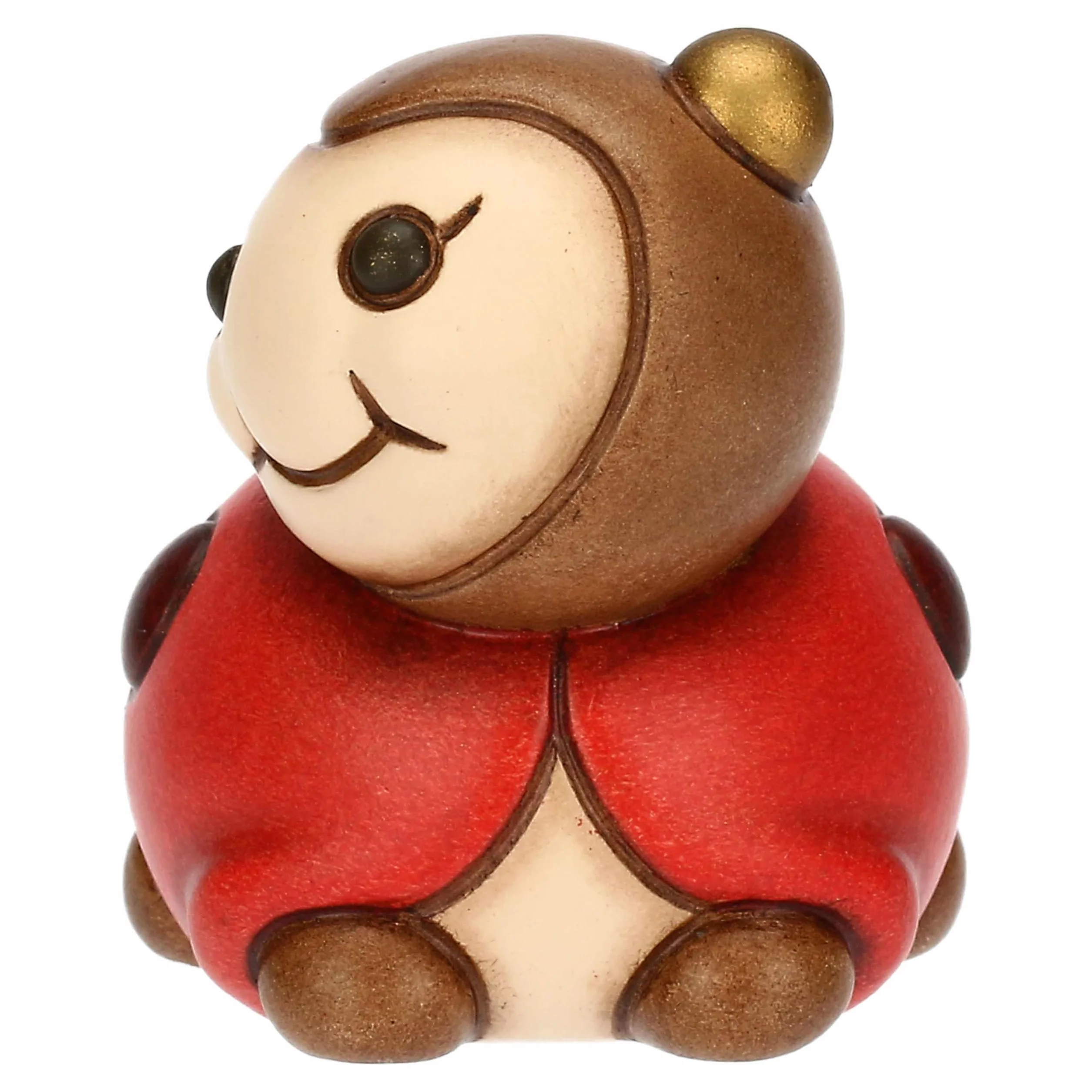 THUN - Mini coccinella Ella - ceramica - Collezione Giardino di Primavera - 4.7 x 4 x 4.7 cm