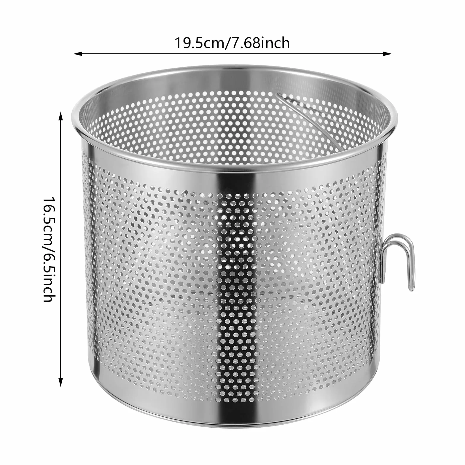 OUKANING Pentola per asparagi e pasta, 8 l, Ø 28 cm, altezza 36 cm, con colino per asparagi, alta con coperchio in vetro, per pasta, patate, verdure