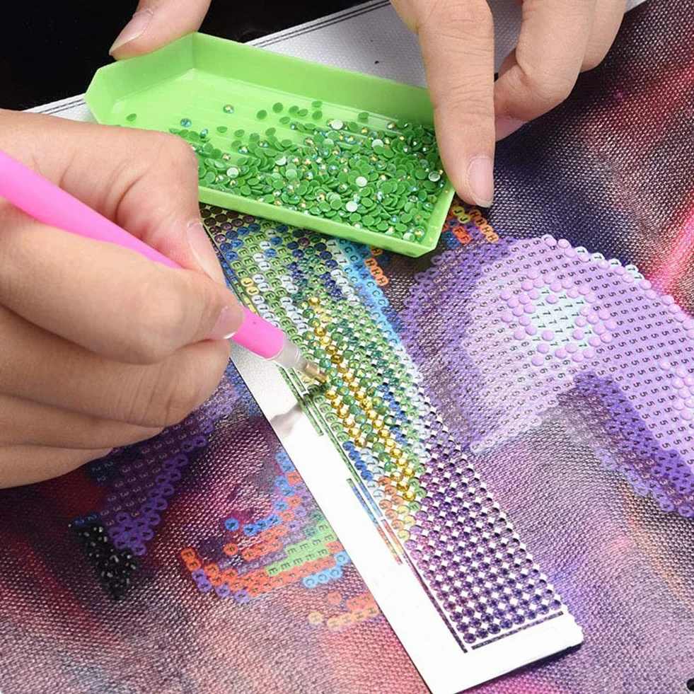Righello per pittura da ricamo in acciaio inossidabile per pittura a diamante