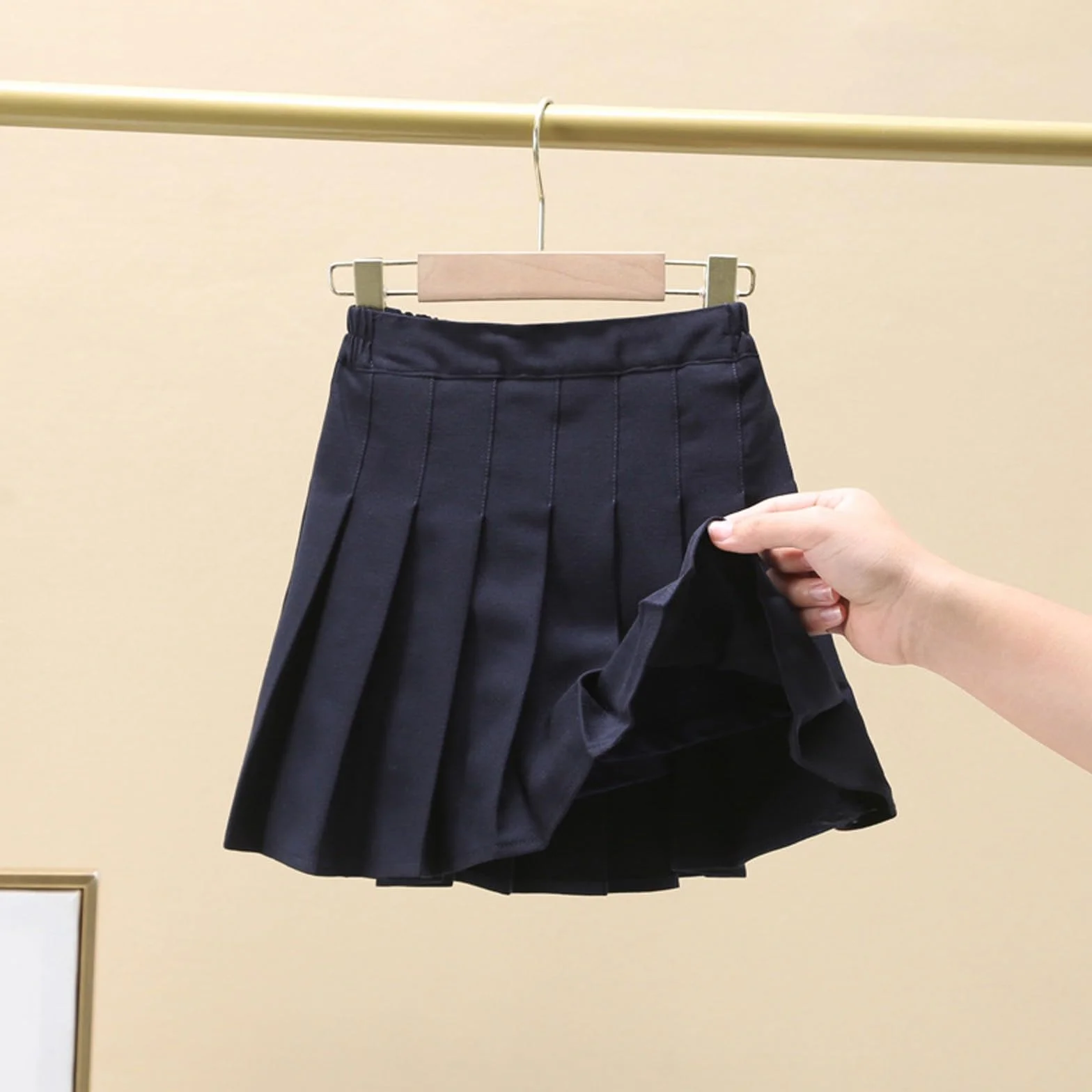 Ragazze Estate Moda Vita Tennis Pieghettato Gonna Sottile Casual Vita Gonna Moda Alta