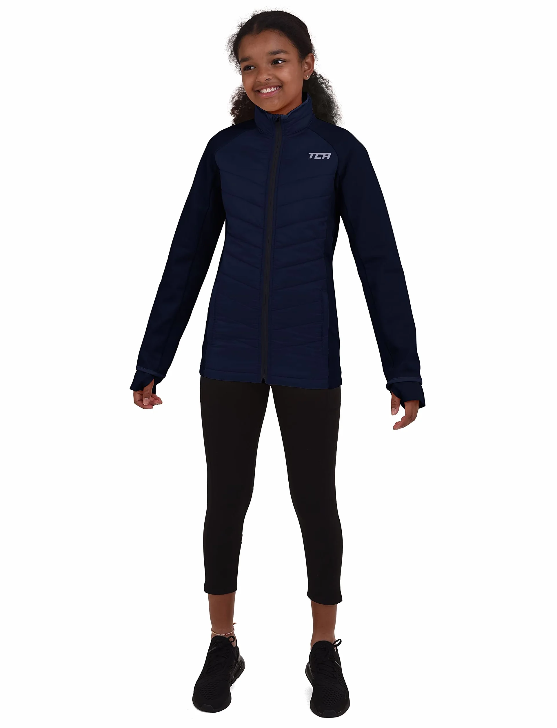 TCA Excel Runner Gilet da Corsa da Donna e Bambina Sportivo con Tasche Zip