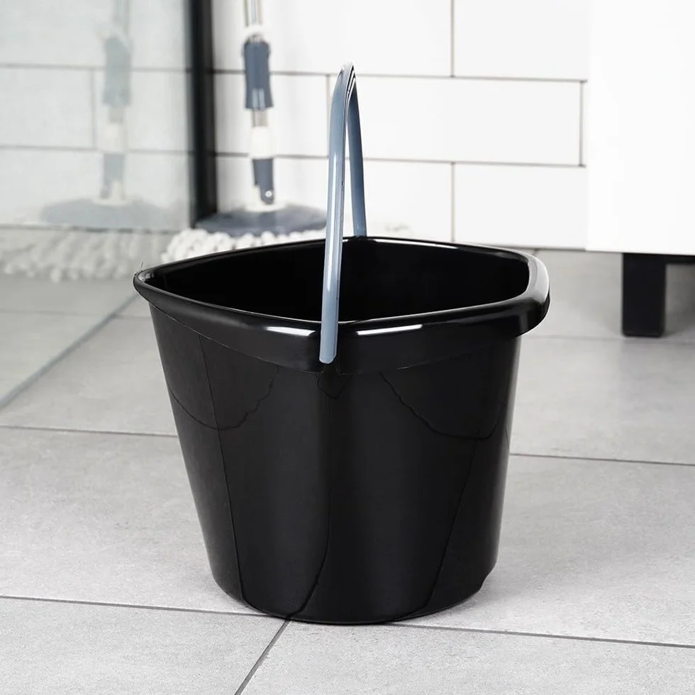 Secchio per tacchino, in plastica, nero, 10 l