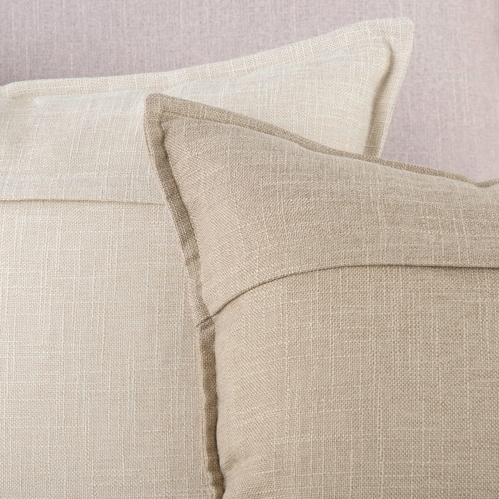 Madizz Copricuscini Decorativi in Poliestere 40x40 cm Beige Chiaro 2 Pezzi