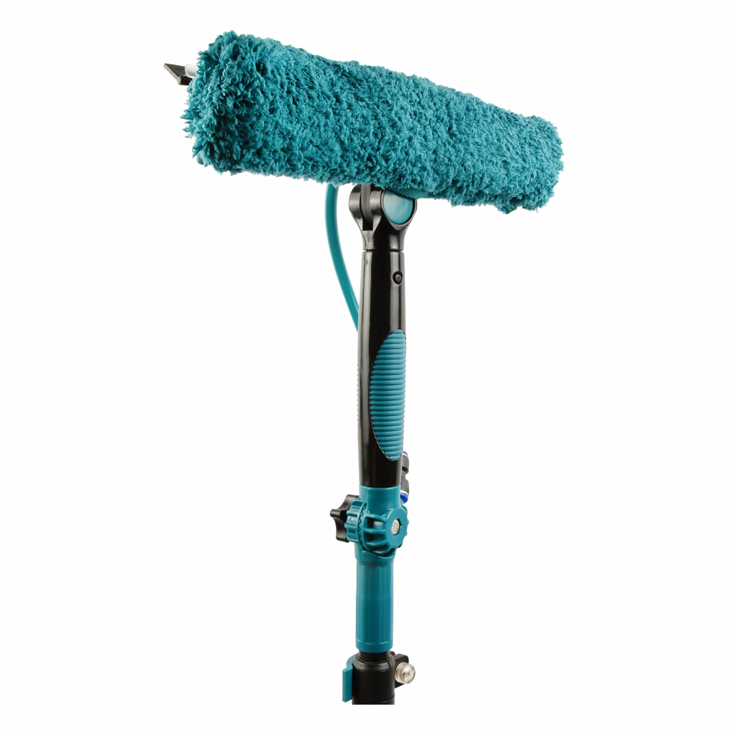 Sillar Scopa telescopica con Tubo Acqua, Estensibile 3,95 Metri, Contenitore detergente, Pulizia Pannelli fotovoltaici, Lavaggio di Camion, Auto, finestre, Poster di Negozi, imbarcazioni, Versatilità