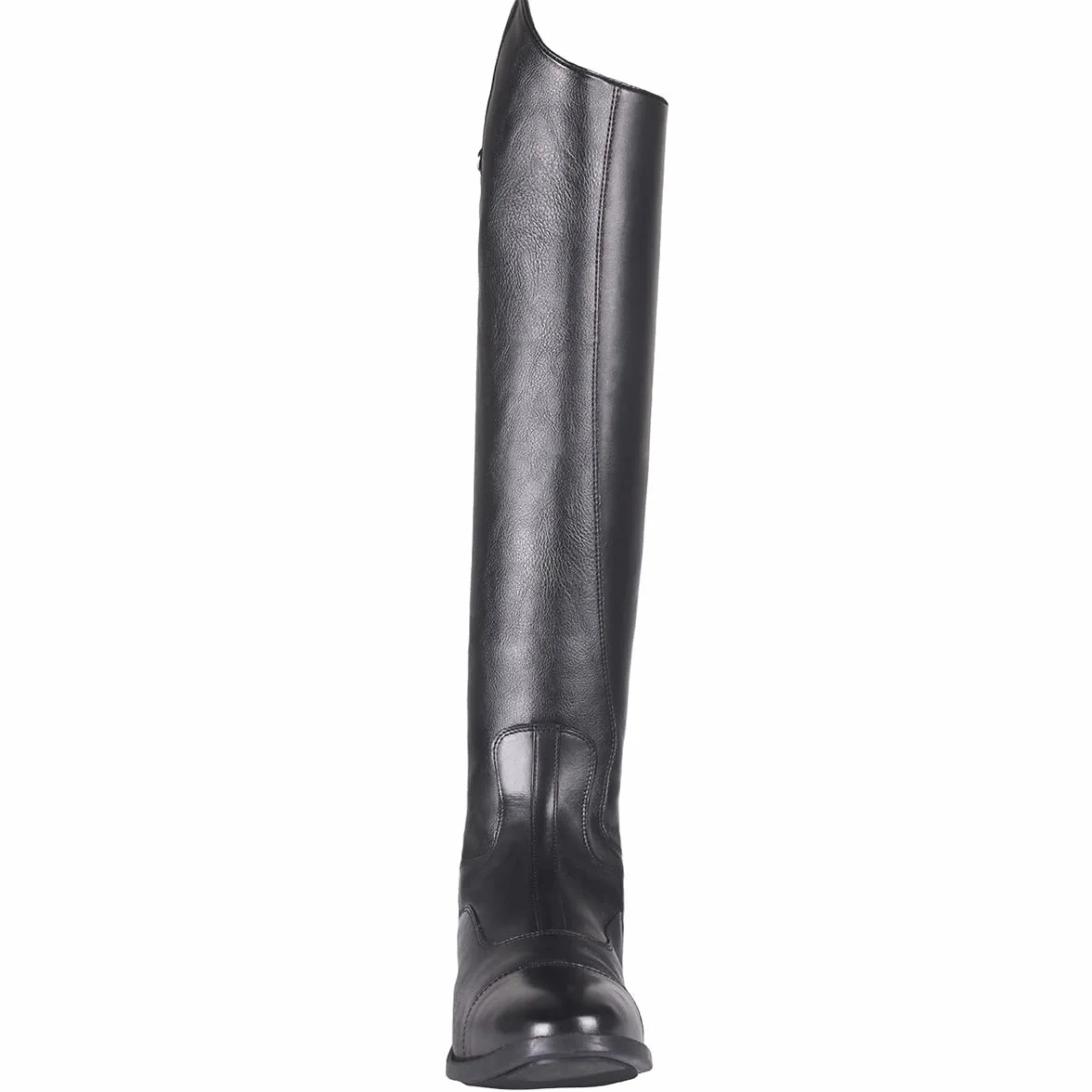 Stivali da equitazione QHP Hugo in pelle bovina/poliuretano nero taglia 42-46