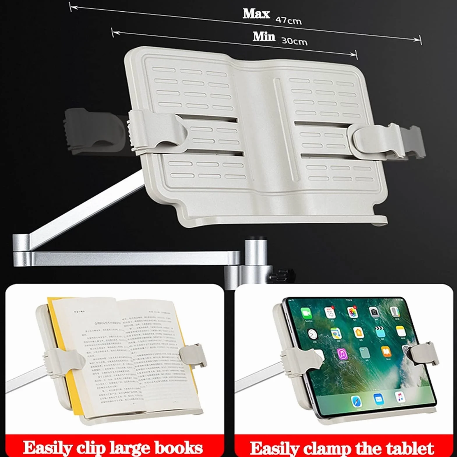 Regolabile Piano Music Stand Pieghevole Lettura Stand per Boo kDocumentPortable Supporto per spartiti e