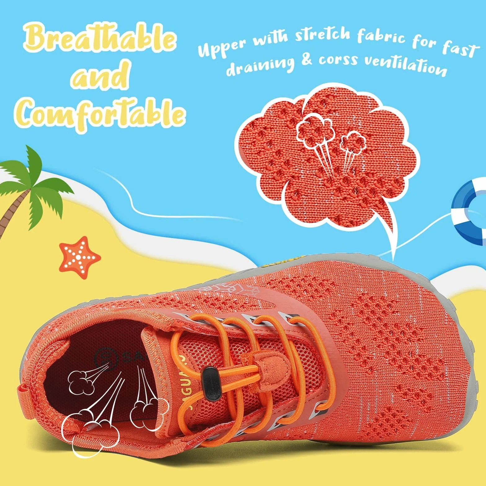 Saguaro Scarpe da Trail Bambini Ragazze Sportive Traspiranti Antiscivolo