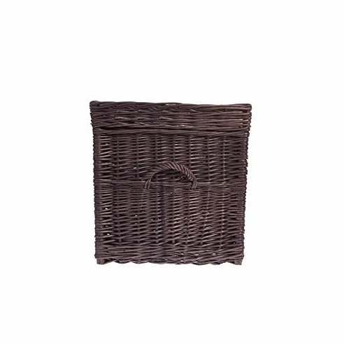 Cesto in Vimini, 70 x 42 x 47 cm, Cesto, Marrone Scuro., 70 x 42 x 47 cm