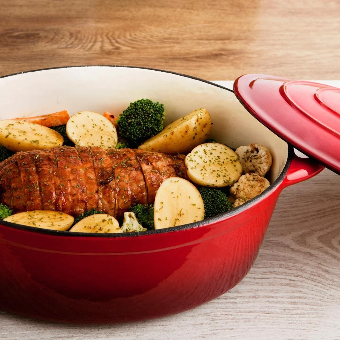Bidasoa FERRO - Cocotte in ghisa rossa 30 cm - 4,3 L (7664010)