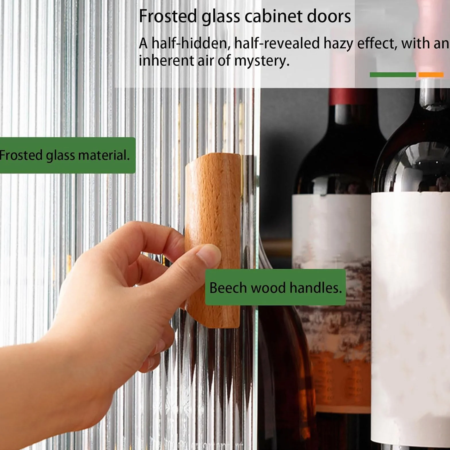 Armadietto per whisky per casa, armadietto per liquori con ante scorrevoli in vetro, piccola credenza da cucina per sala da pranzo, cucina, mobili per soggiorno