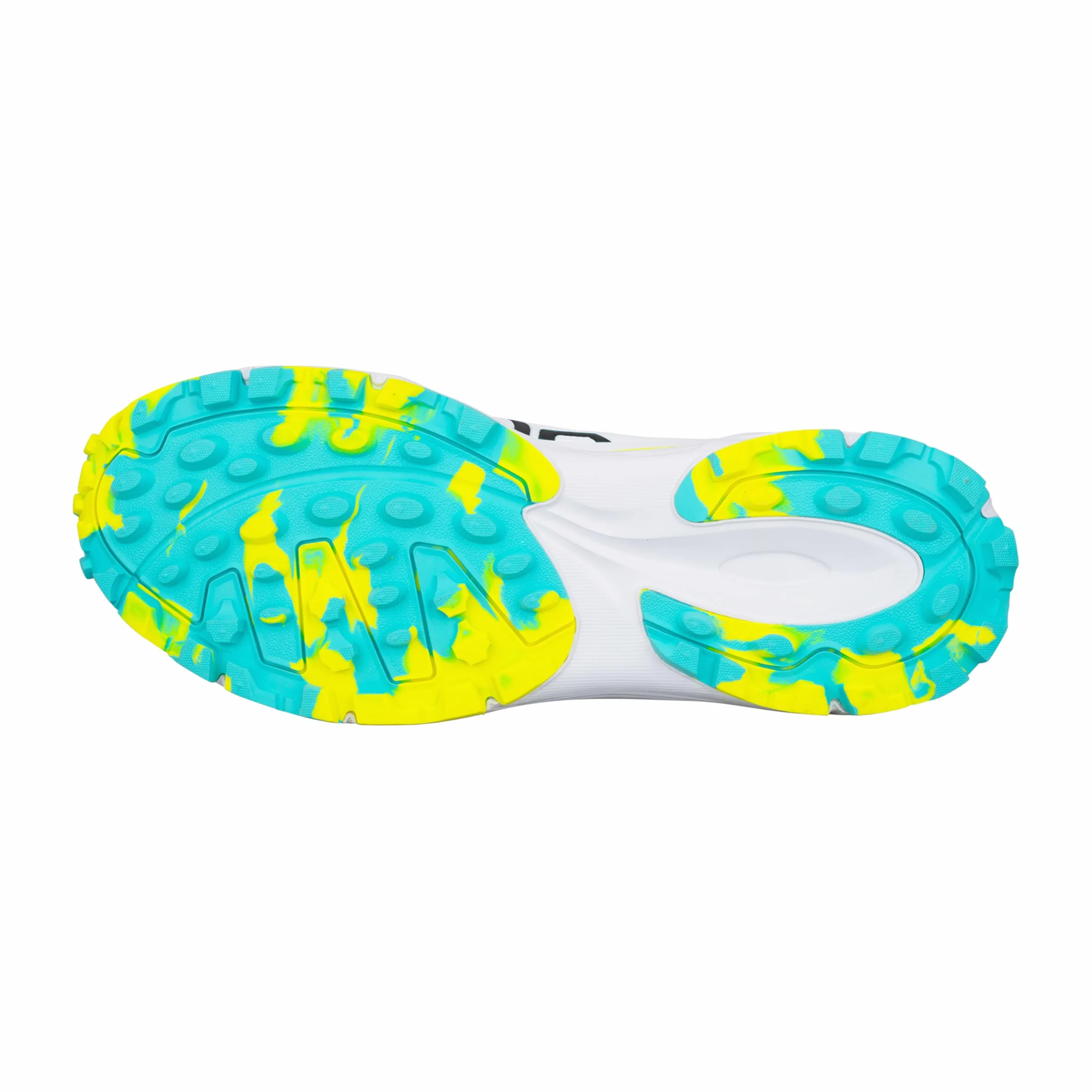 Scarpa da Cricket Kookaburra KC 3.0 con Suola in Gomma - Acqua/Giallo