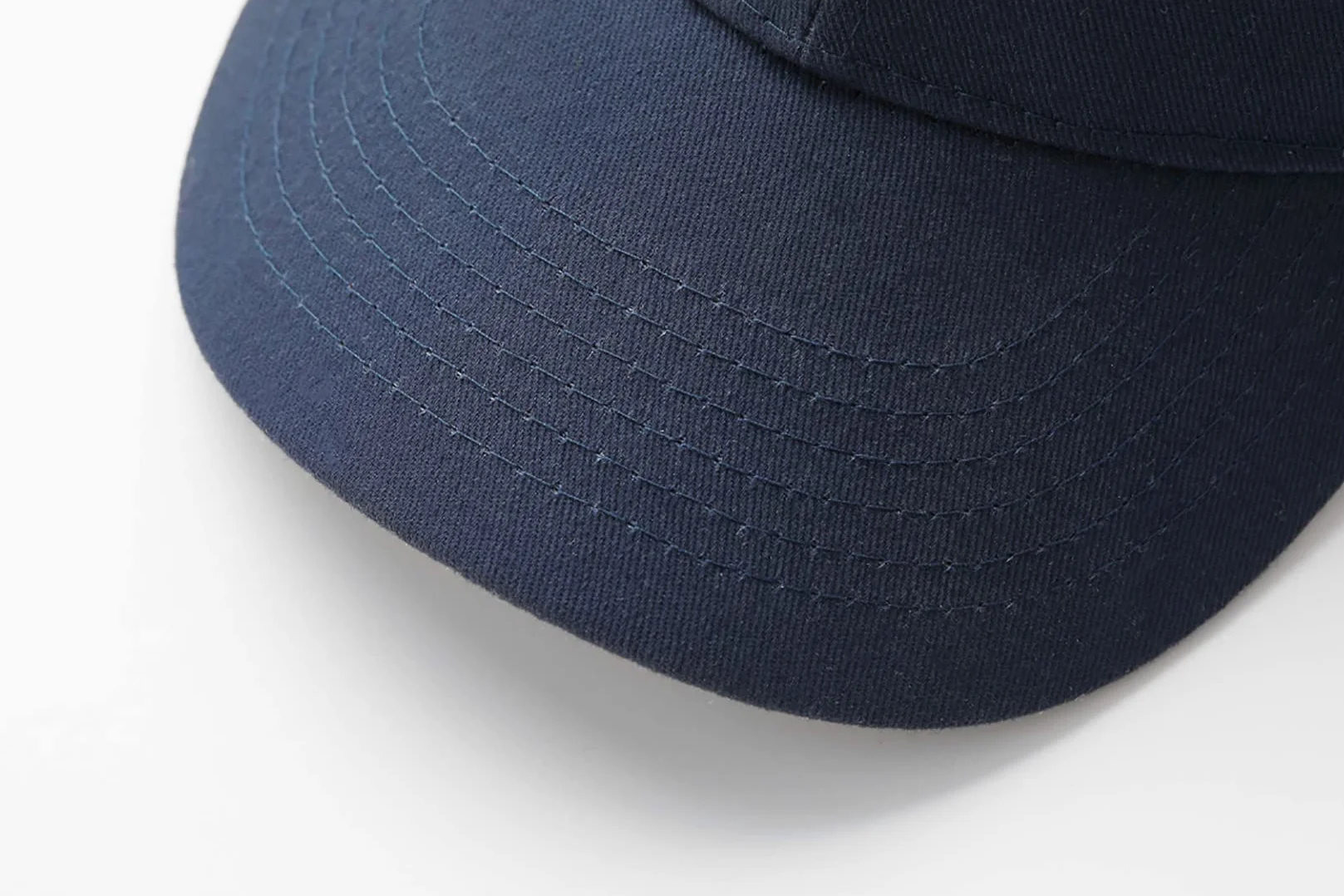 Cappello da Sole Estivo per Bambini in Cotone Blu Navy Regolabile