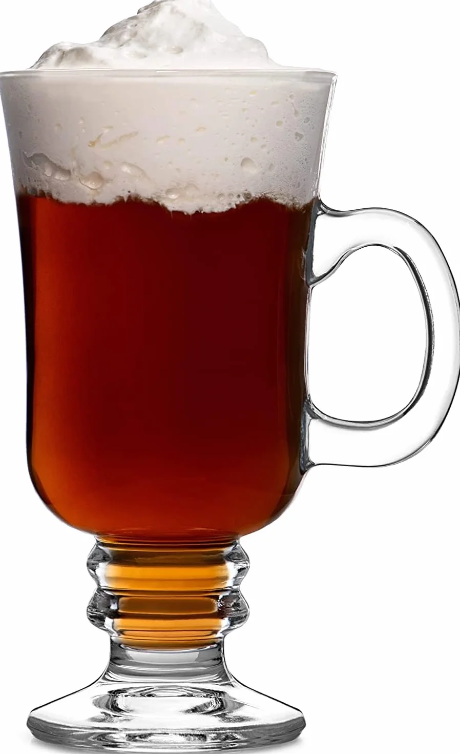 Irishcoff Pasabahce Calice in Vetro Irishcoffee con Manico, Trasparente, 12 Pezzi