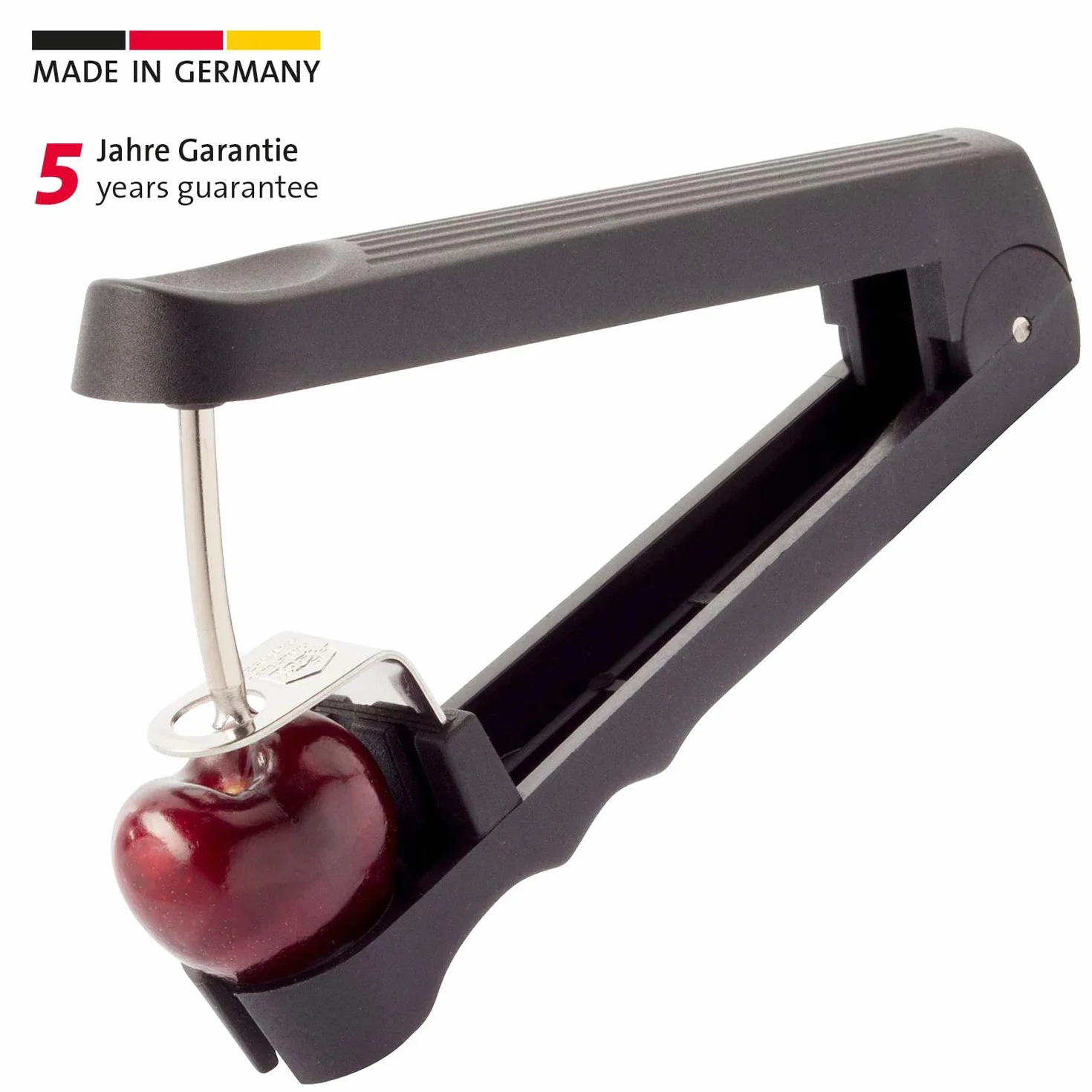 Westmark Denocciolatore per ciliegie 13,1 cm Plastica Acciaio inox Nero