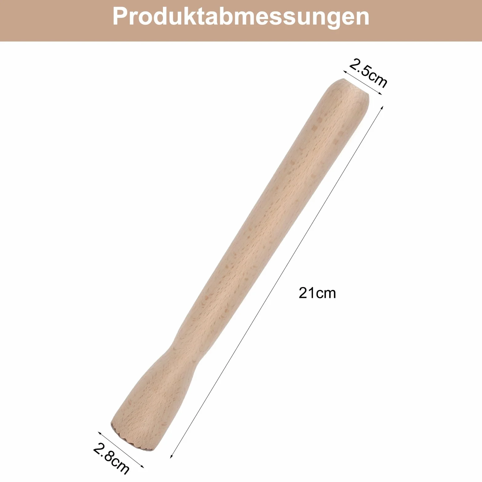 Pestello per Fermentazione, Pestellos Manuale in Legno, Pestello in Legno, Pestellos per Crauti, per la Fermentazione di Kimchi, Crauti E Prodotti Fermentati