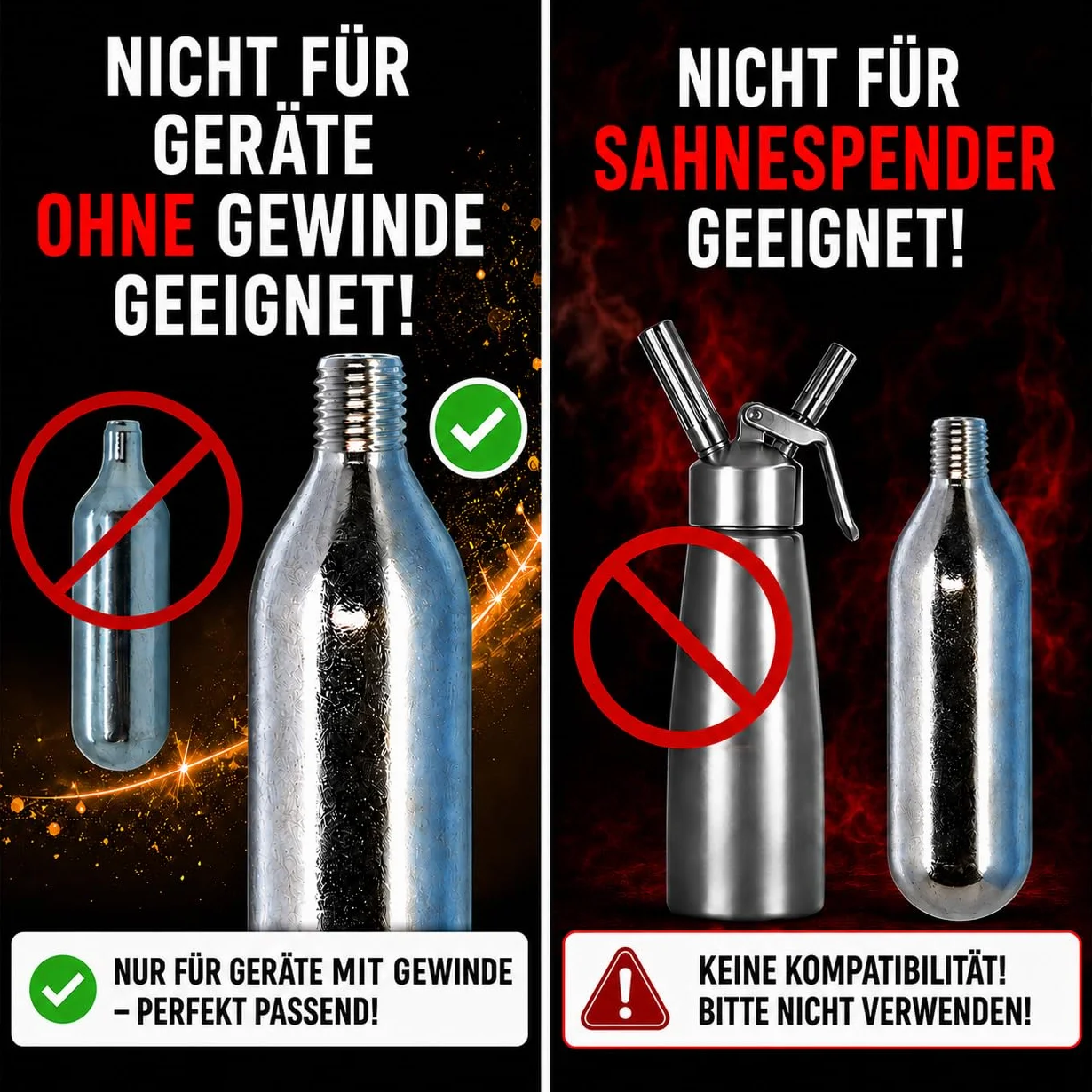 Capsule di birra NMT 16 g Co2 per impianti di spillatura con filettatura